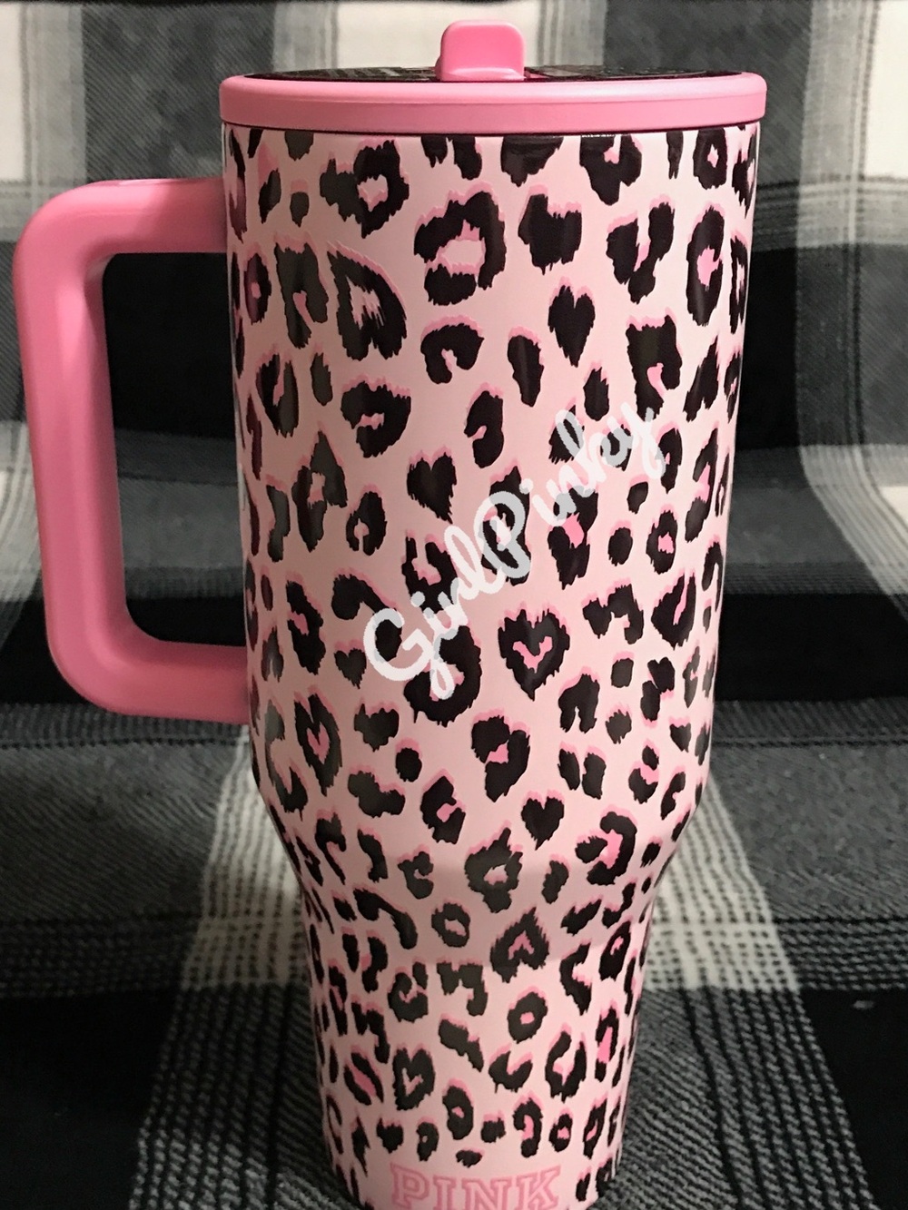 VS PINK x HYDROJUG 40oz IN PINK LEOPARD TUMBLER LIMITED EDITION ALL NEW!!
